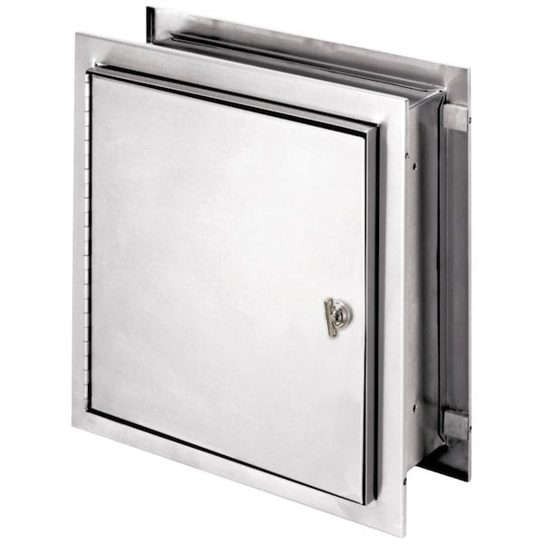 Omnimed SS Recessed Pass-Thru Specimen Cabinet With Privacy Shield (5"-7.25"Wi 181786W784 - main